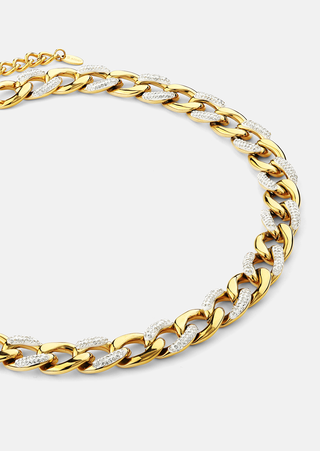 Kaulakoru Cuban Shine - 18k Kullattu