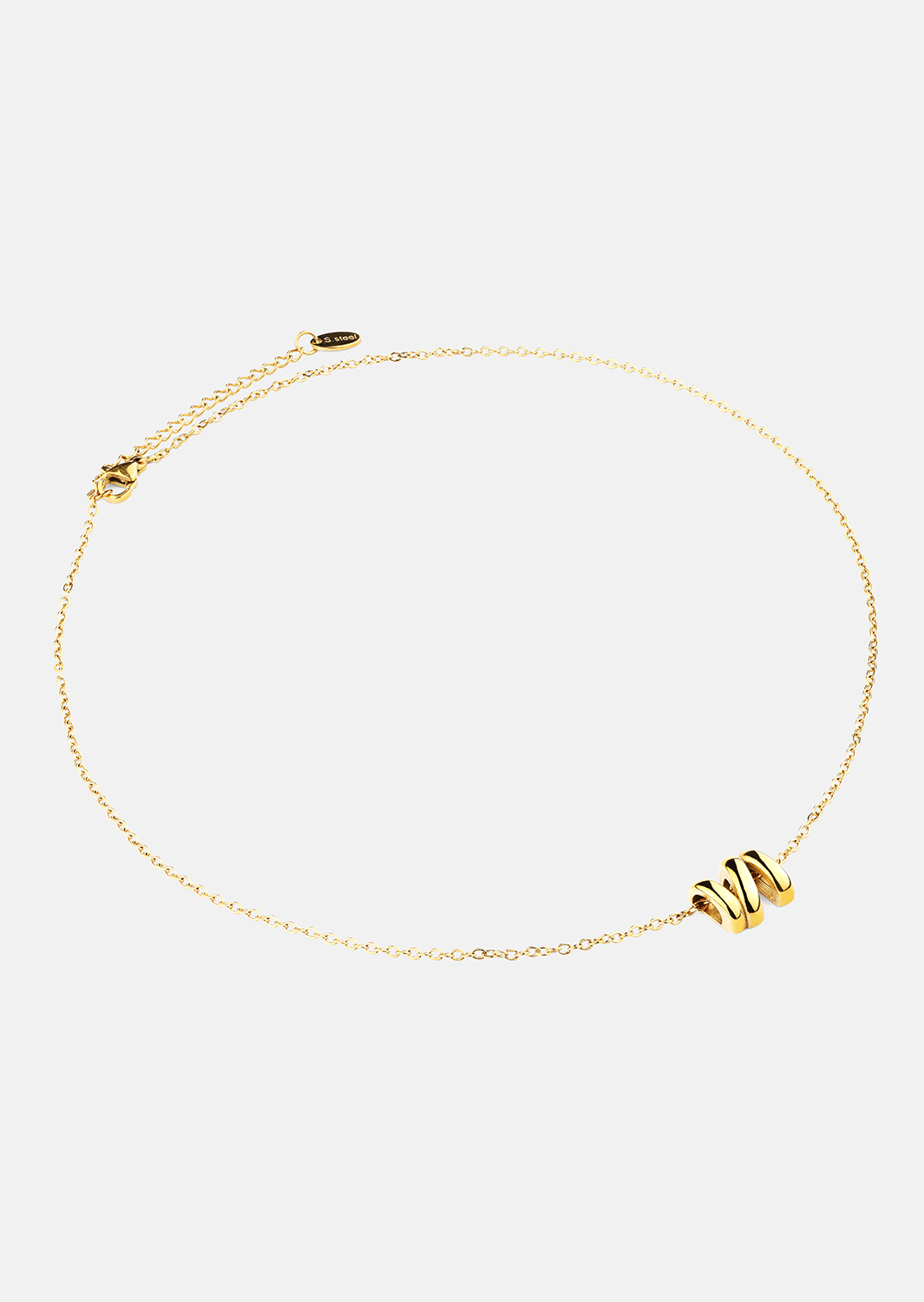 Kaulakoru W-Twist – 18k Kullattu