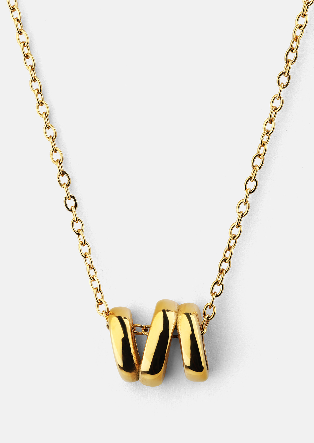 Kaulakoru W-Twist – 18k Kullattu