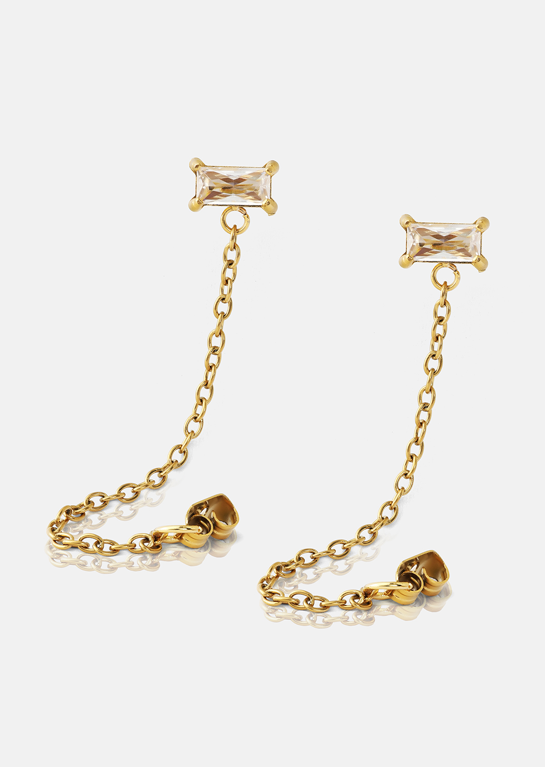 Korvakoru Light Crystal Drip - 18k Kullattu