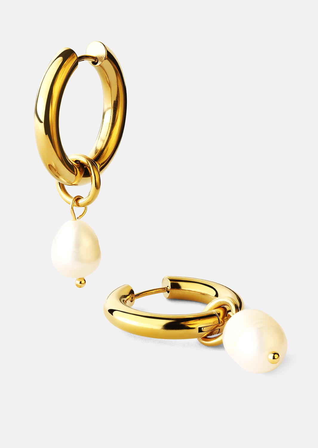 Korvakoru Pearl Drop - 18k Kullattu