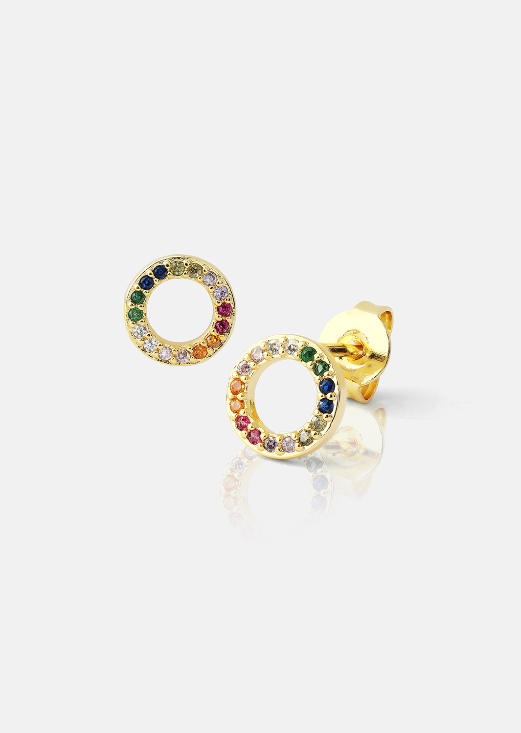 Korvakorut Prism Halo - 18k Kullatut