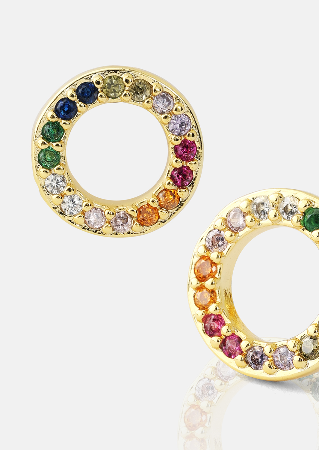 Korvakorut Prism Halo - 18k Kullatut