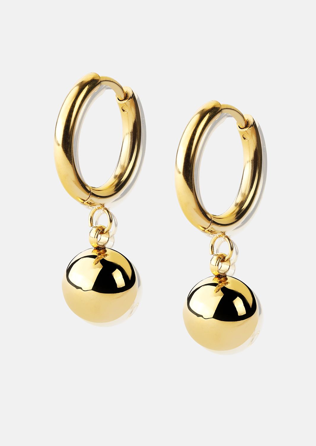 Korvakoru Golden Orbit Hoops - 18k Kullattu