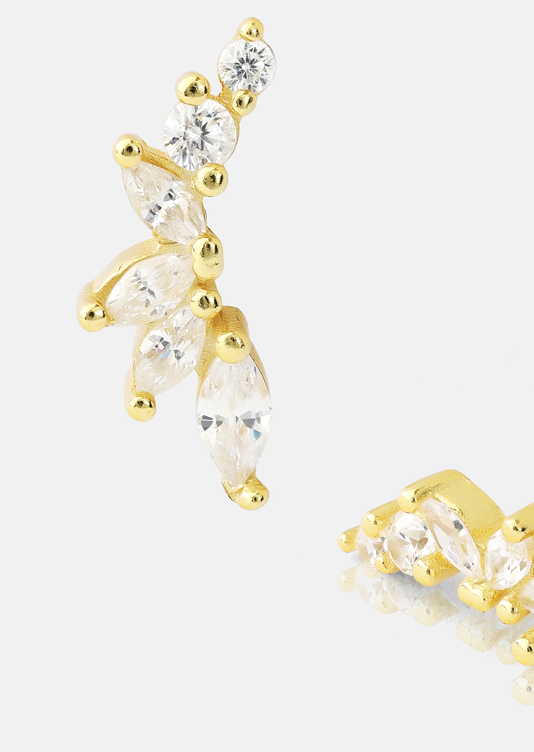 Korvakorut Leaf Studs - 18k Gold Plated