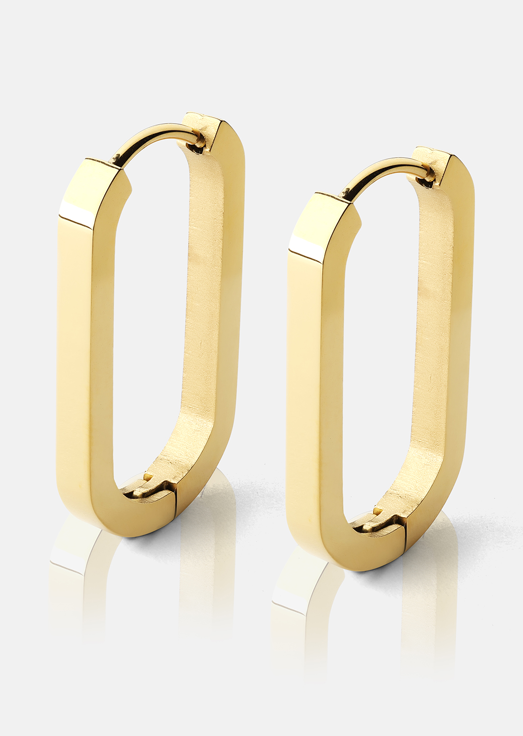Korvakoru Edge Hoops - 18k Gold Plated