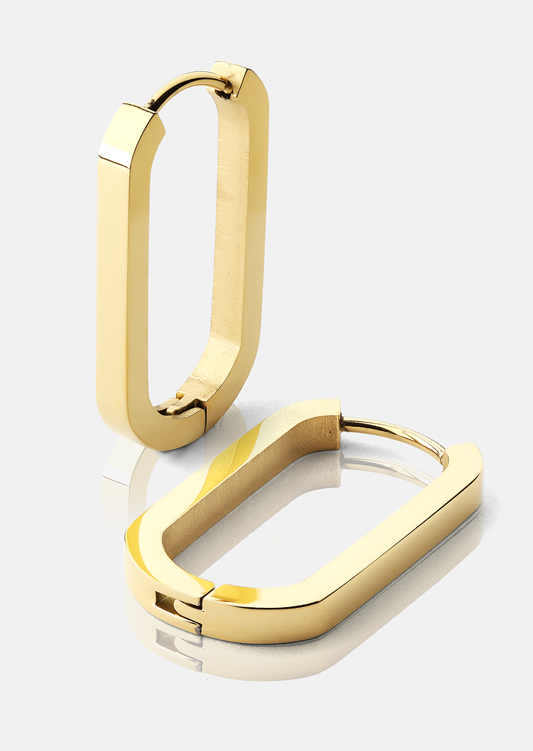 Korvakoru Edge Hoops - 18k Gold Plated
