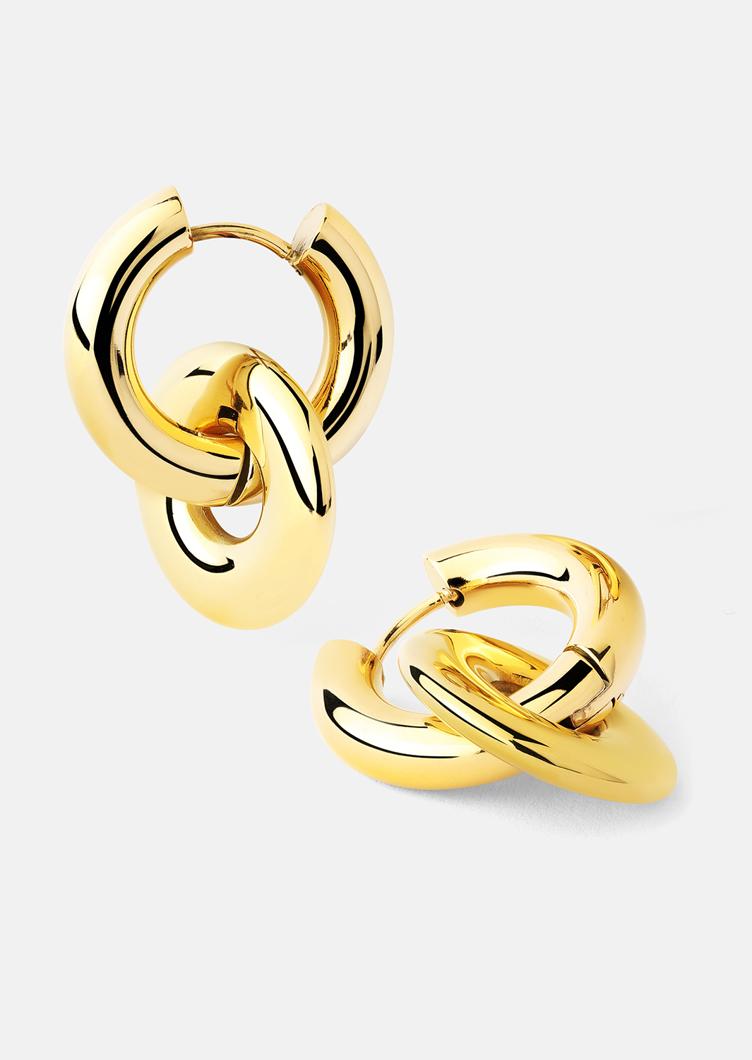 Korvakorut Chunky Link – 18k Kullatut
