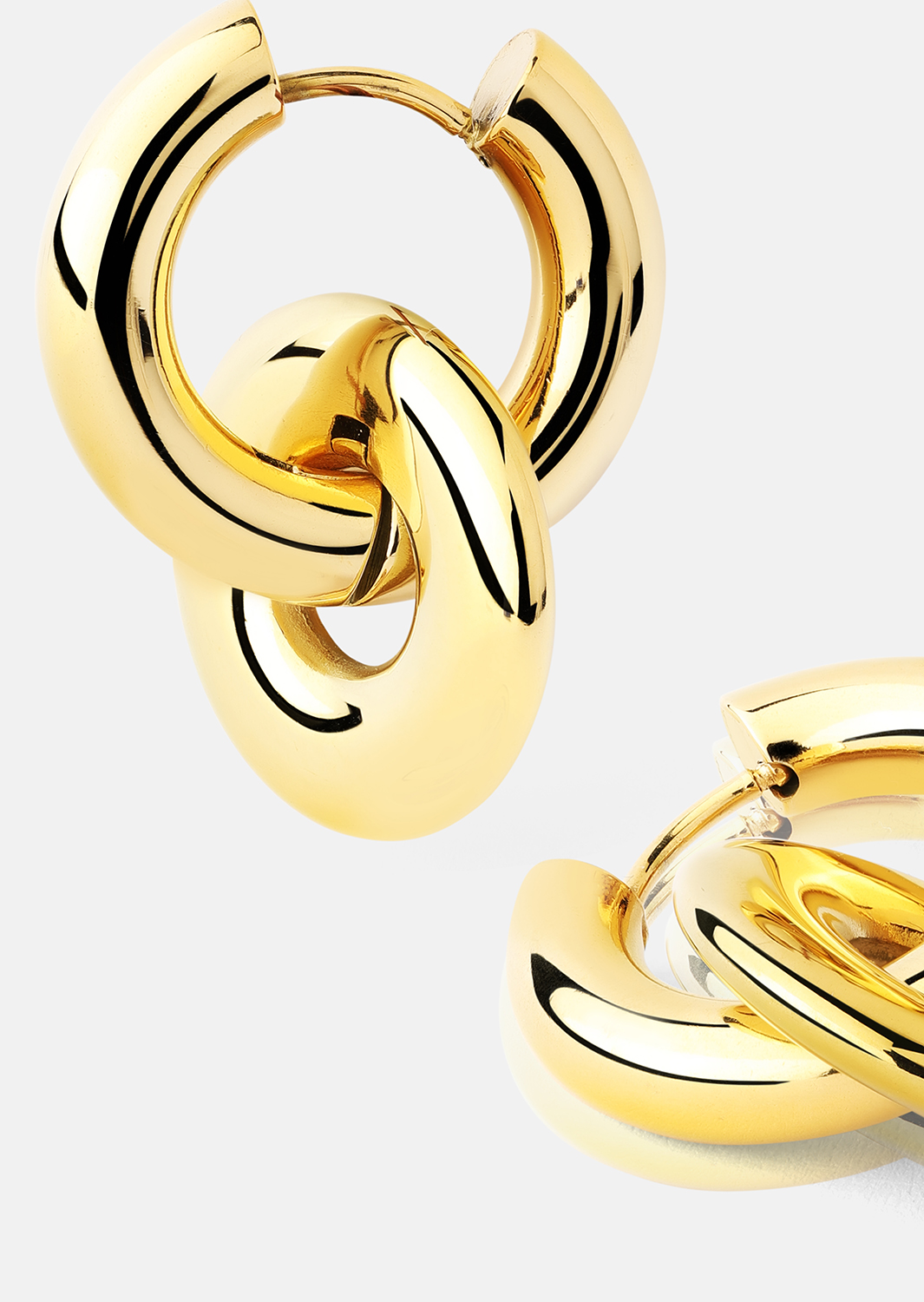Korvakorut Chunky Link – 18k Kullatut