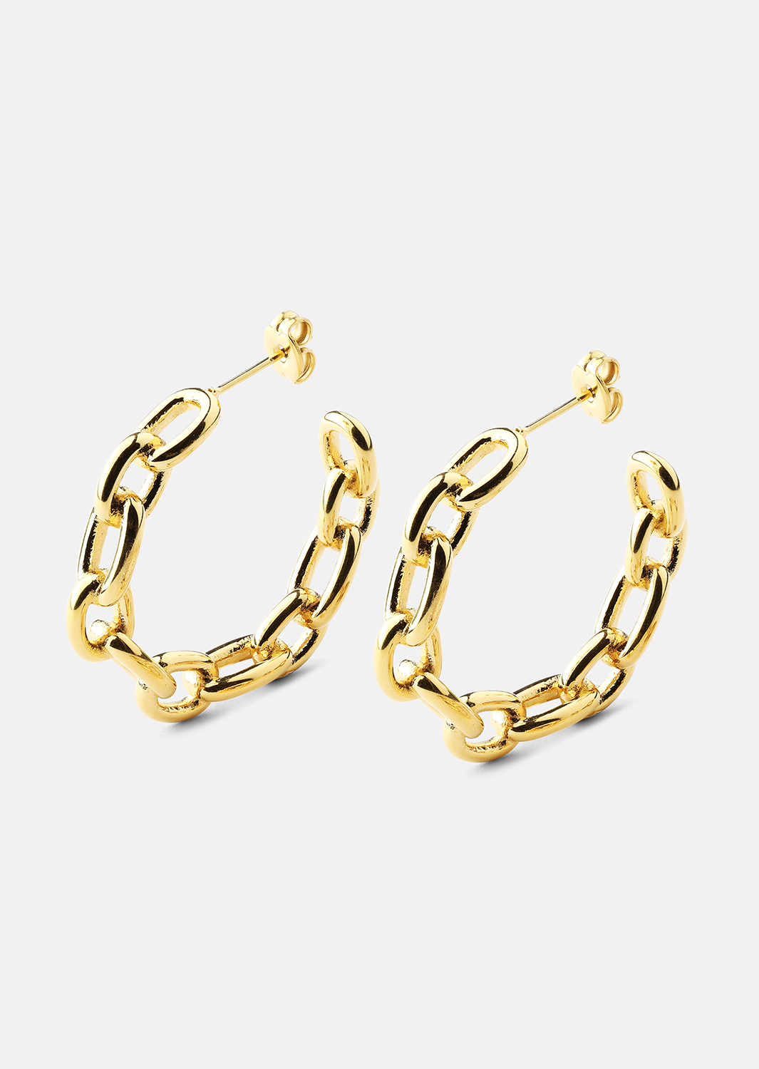 Korvakoru Chain Bold - 18k Kullattu