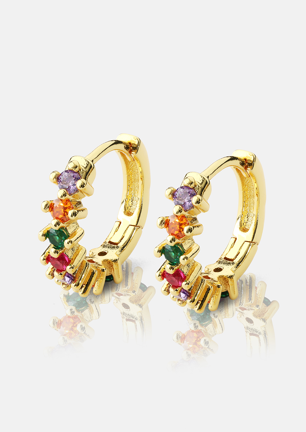 Korvakoru Multicolor Shine- 18k Kullattu