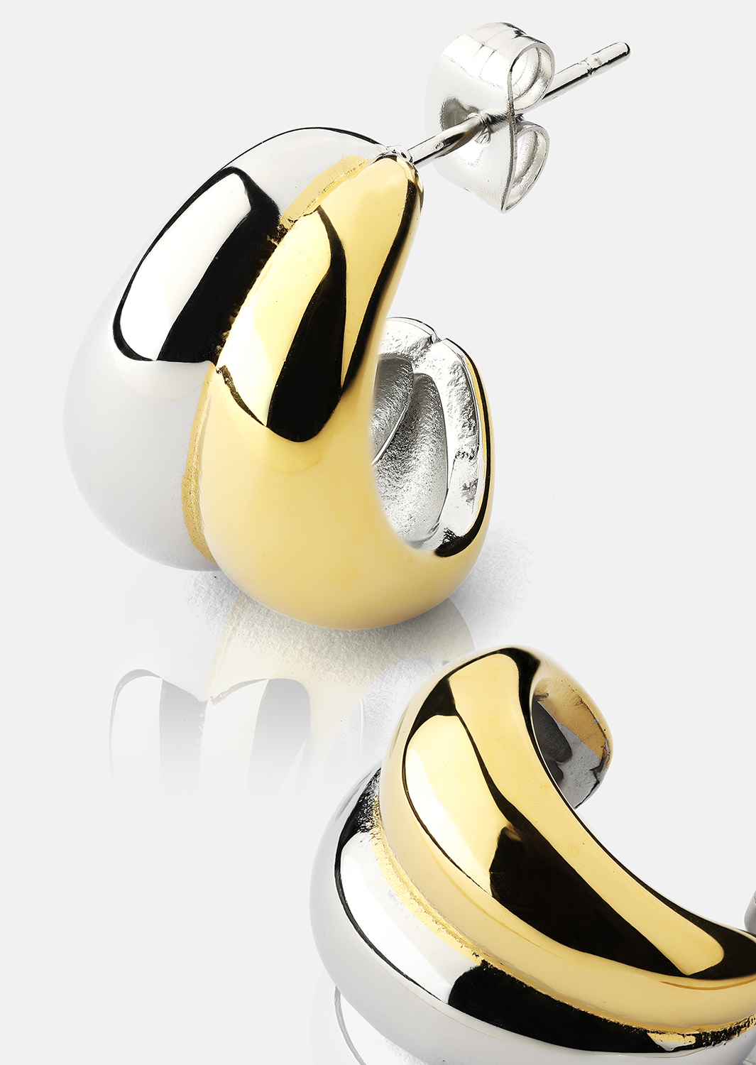 Korvakoru Dual Wave - 18k Kullattu