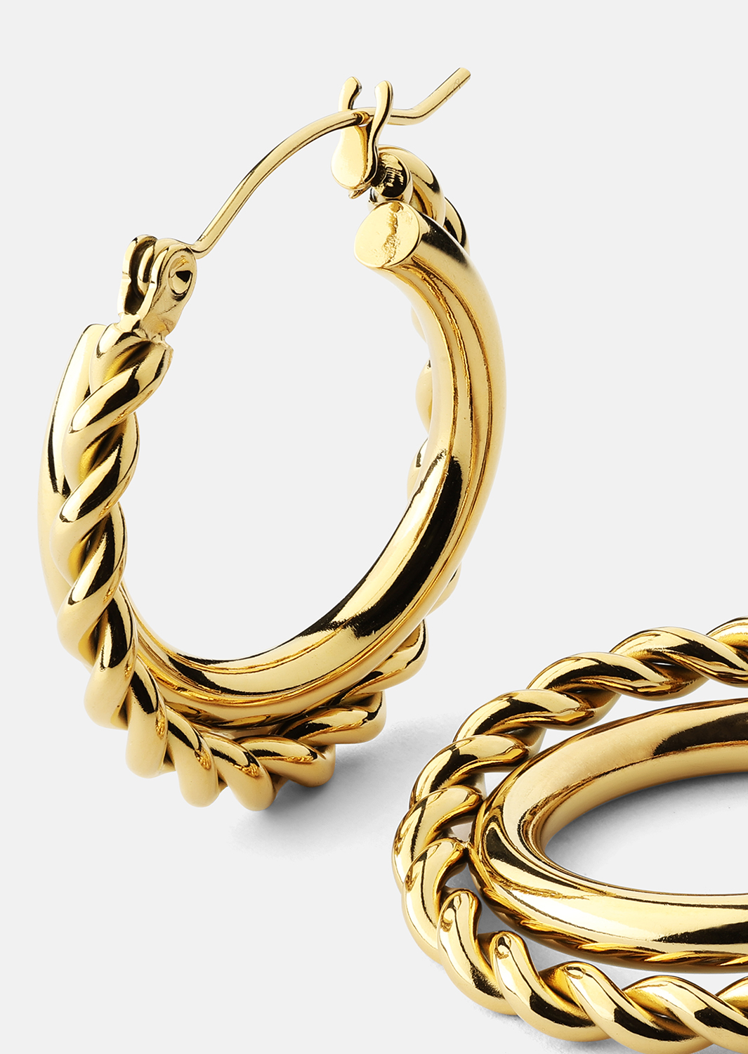 Korvakorut Twist Elegance – 18k Kullatut