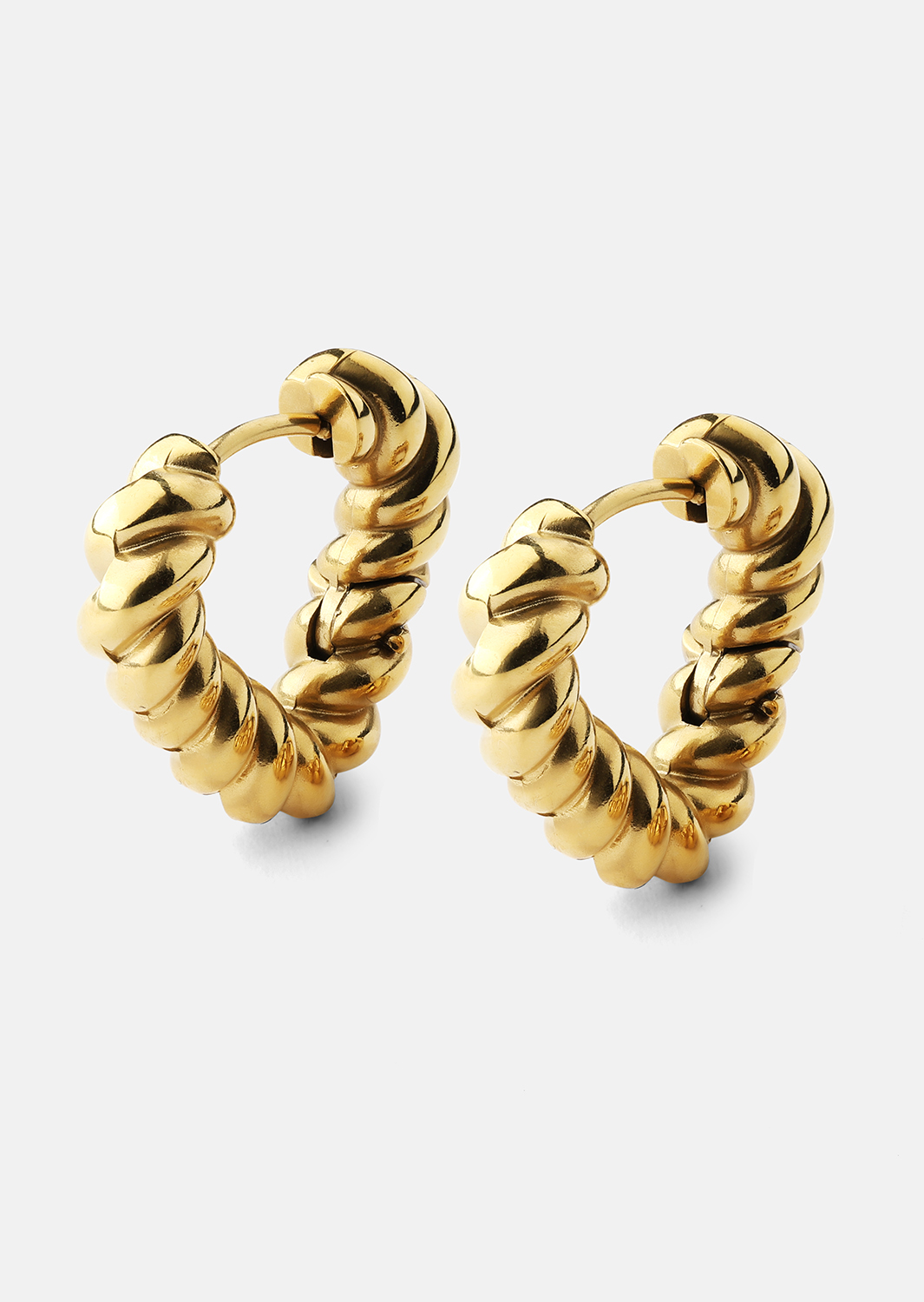 Korvakorut Twisted Heart – 18k Kullatut