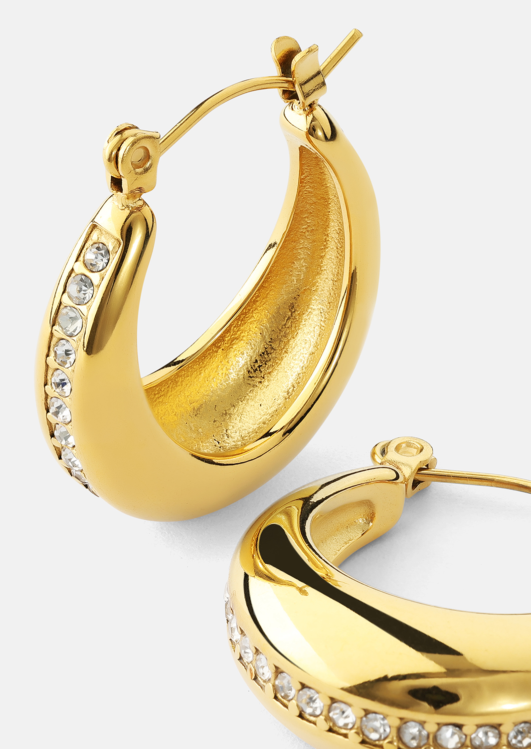 Korvakorut Gleaming Curve – 18k Kullatut