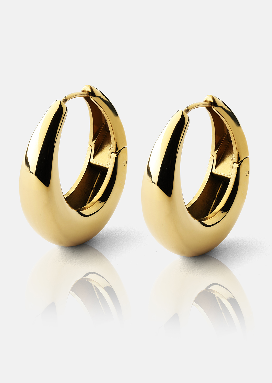 Korvakorut Bold Curve – 18k Kullatut