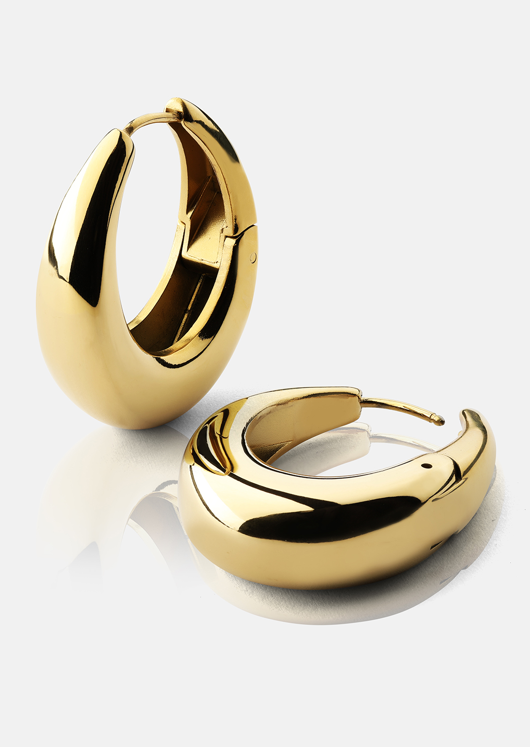 Korvakorut Bold Curve – 18k Kullatut