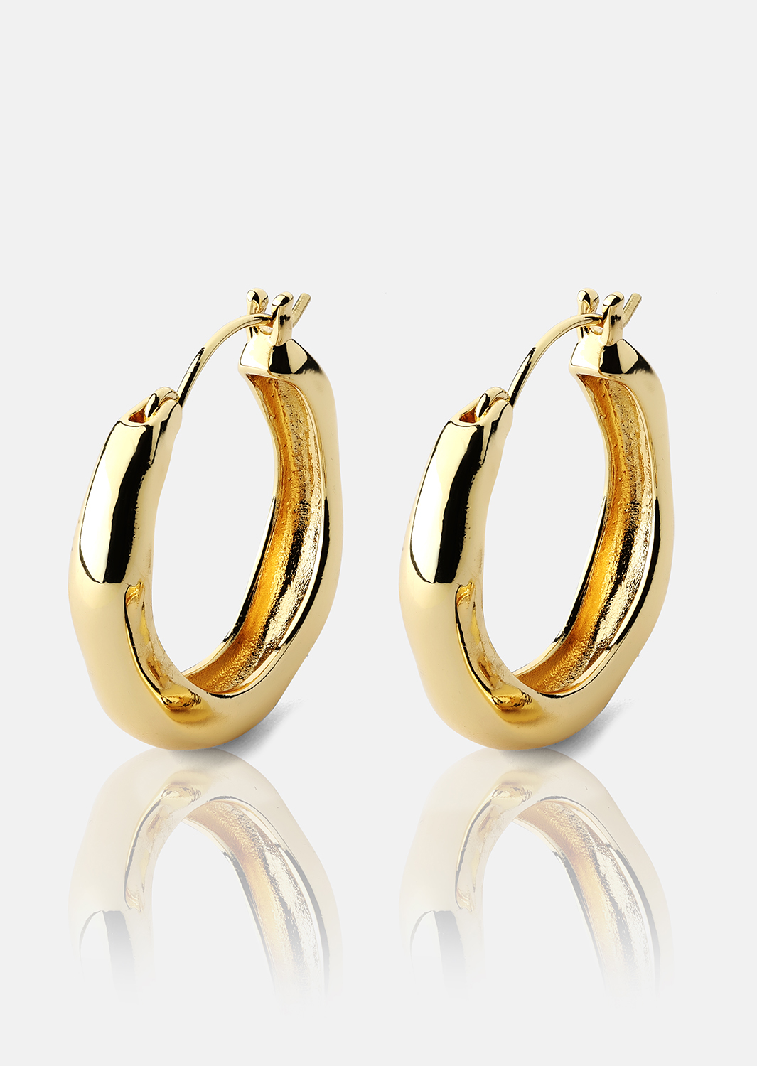 Korvakoru Mila Hoops - 18k Kullattu