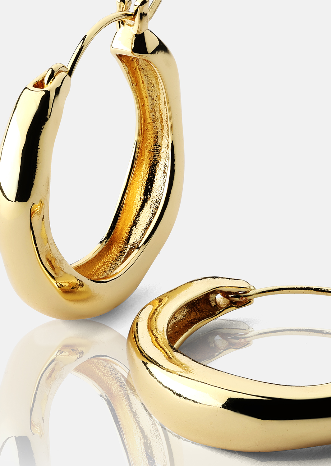 Korvakoru Mila Hoops - 18k Kullattu