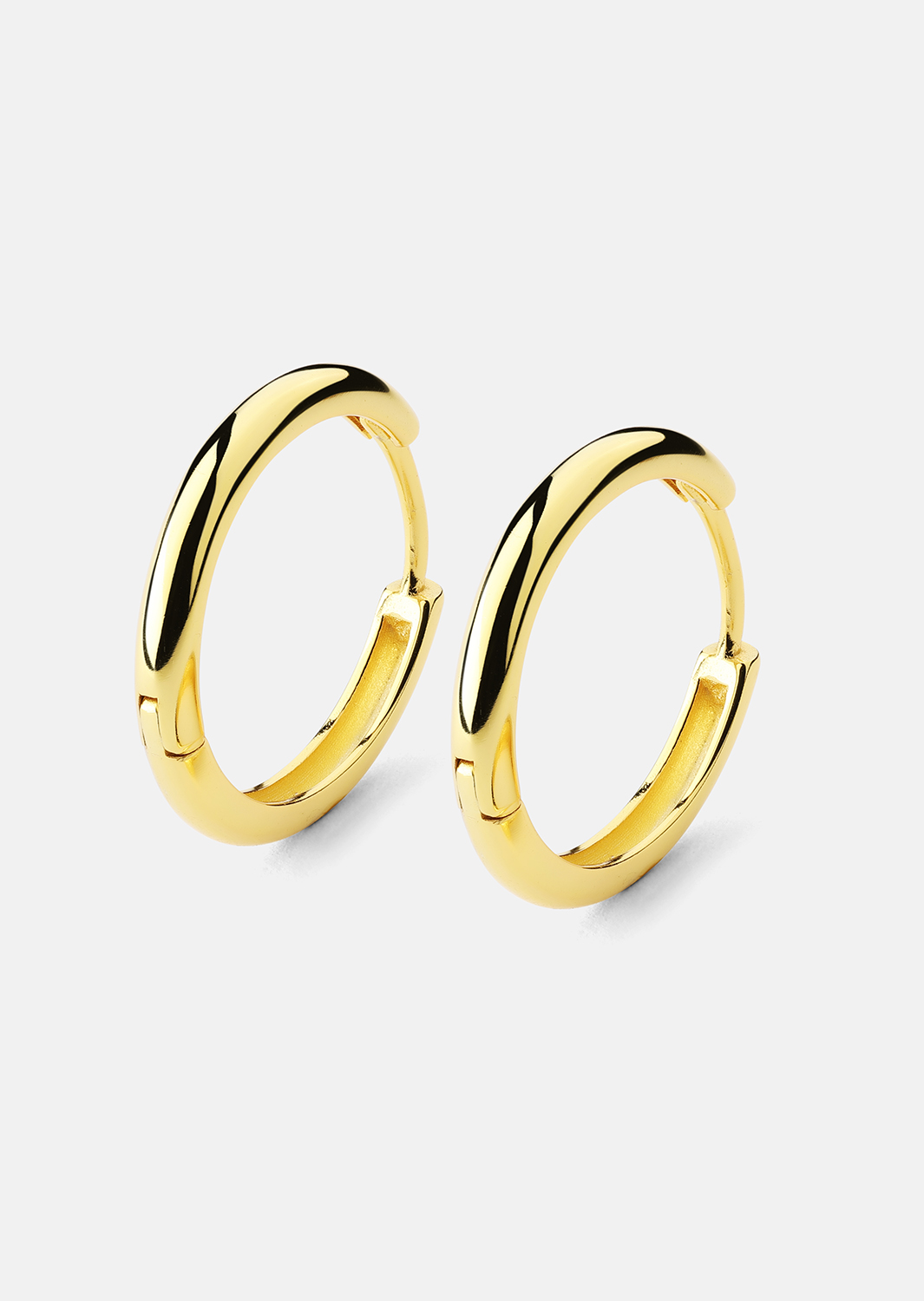 Korvakoru Shine Hoops - 18k Kullattu