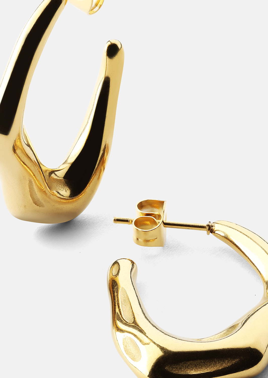 Korvakoru Bold Drops - 18k Kullattu