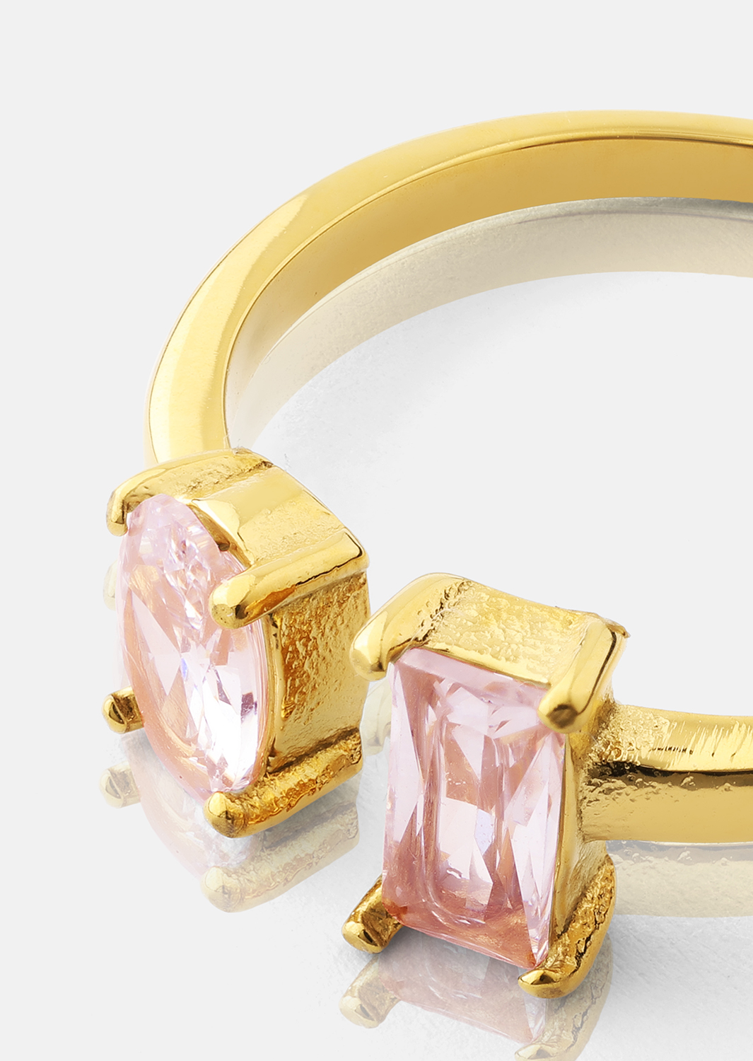 Sormus Rosé Duo - 18k Kullattu
