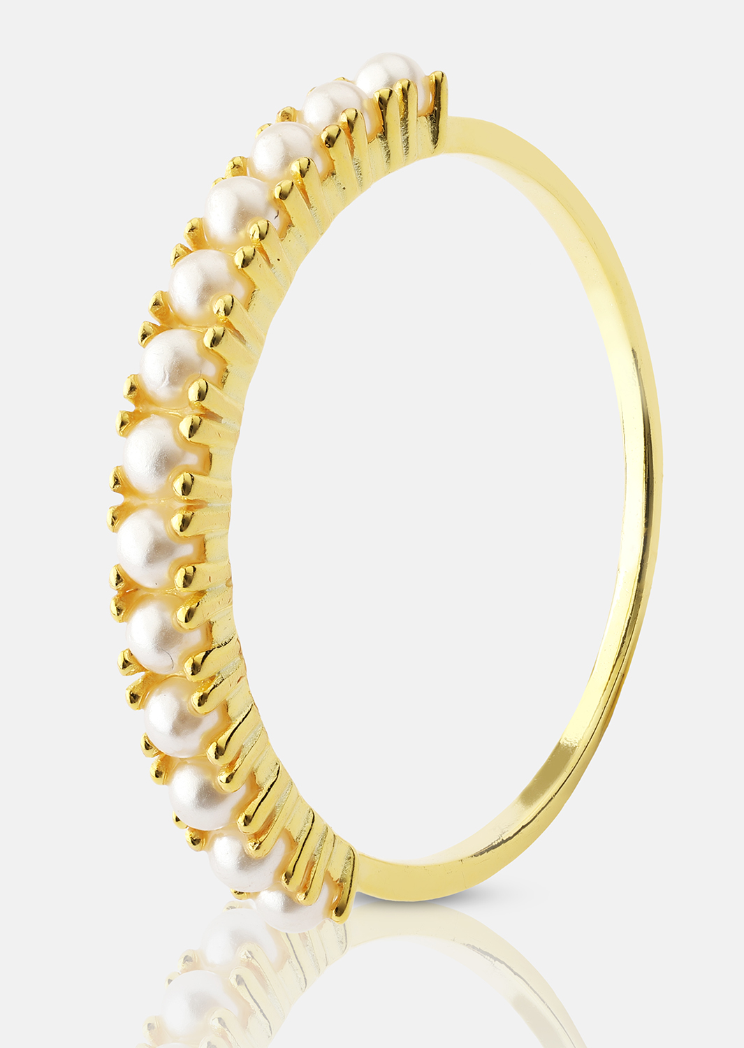 Golden Pearl Serenity Sormus - 18k Kullattu