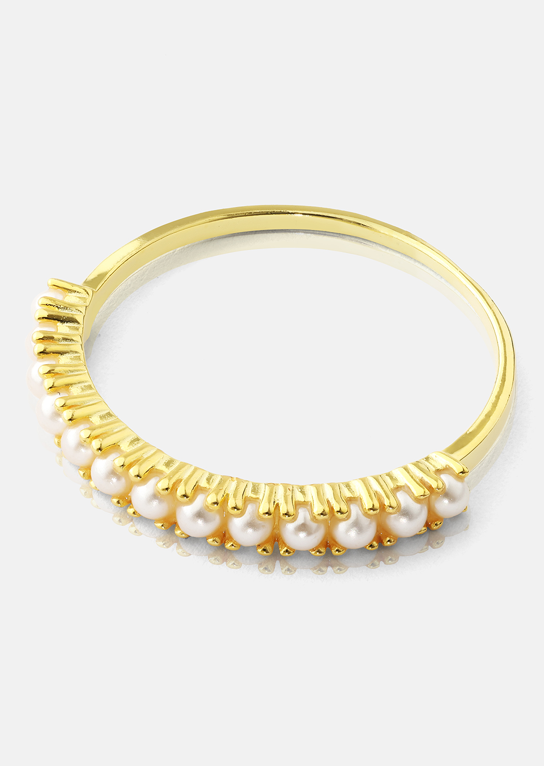 Golden Pearl Serenity Sormus - 18k Kullattu
