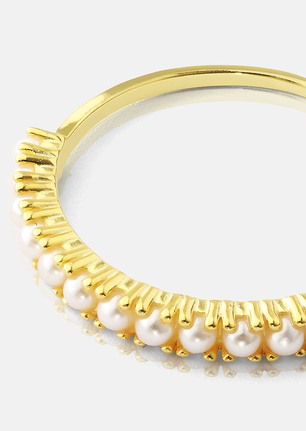 Golden Pearl Serenity Sormus - 18k Kullattu
