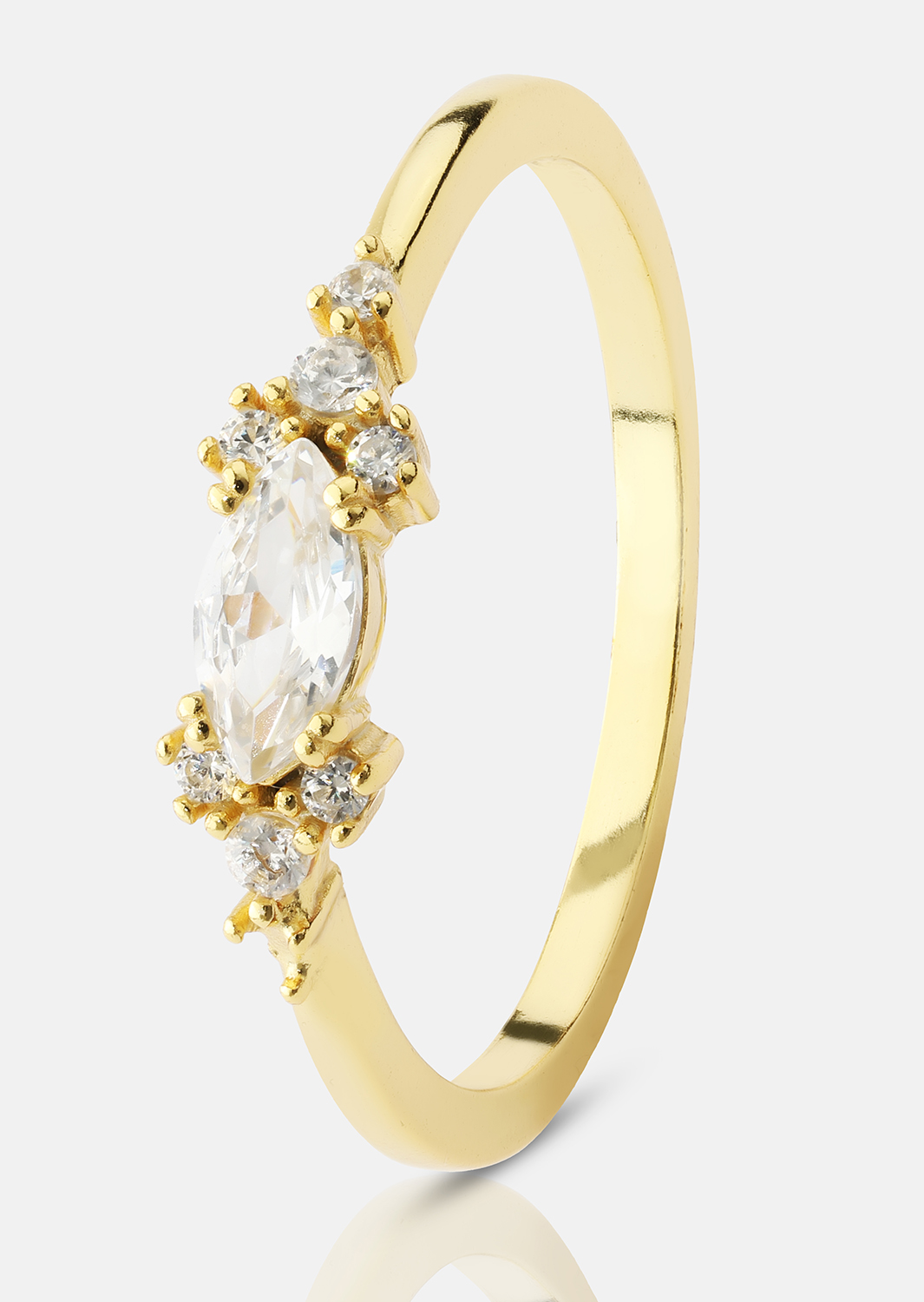 Elysia Sormus - 18k Kullattu
