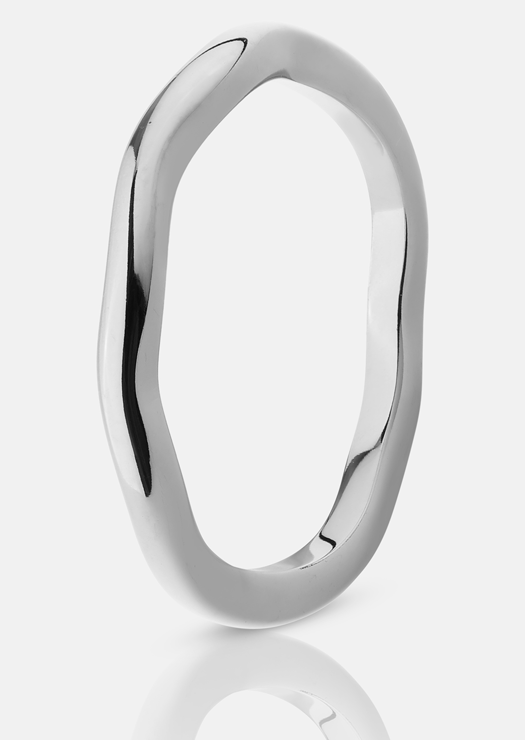 Sormus Wave Silver- Hopeoitu
