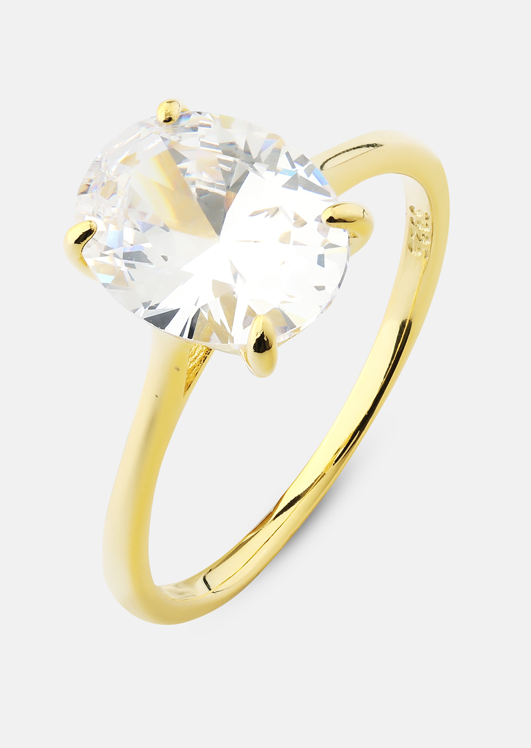 Sormus Clarity - 18k Kullattu