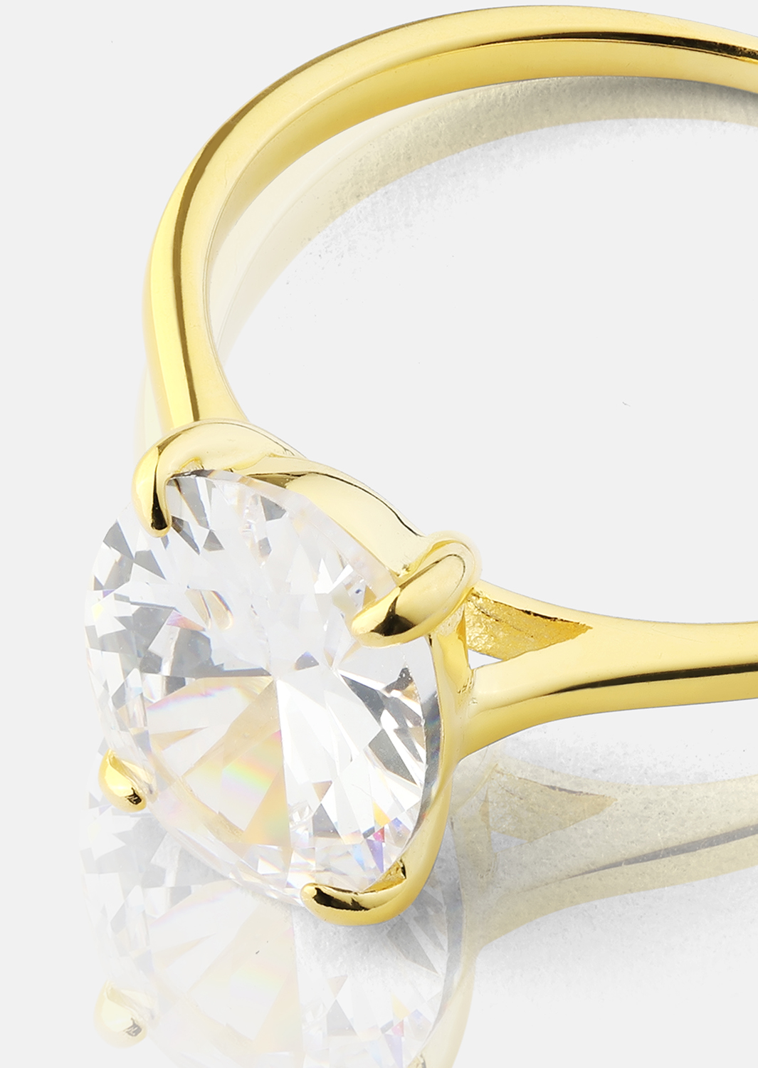 Sormus Clarity - 18k Kullattu