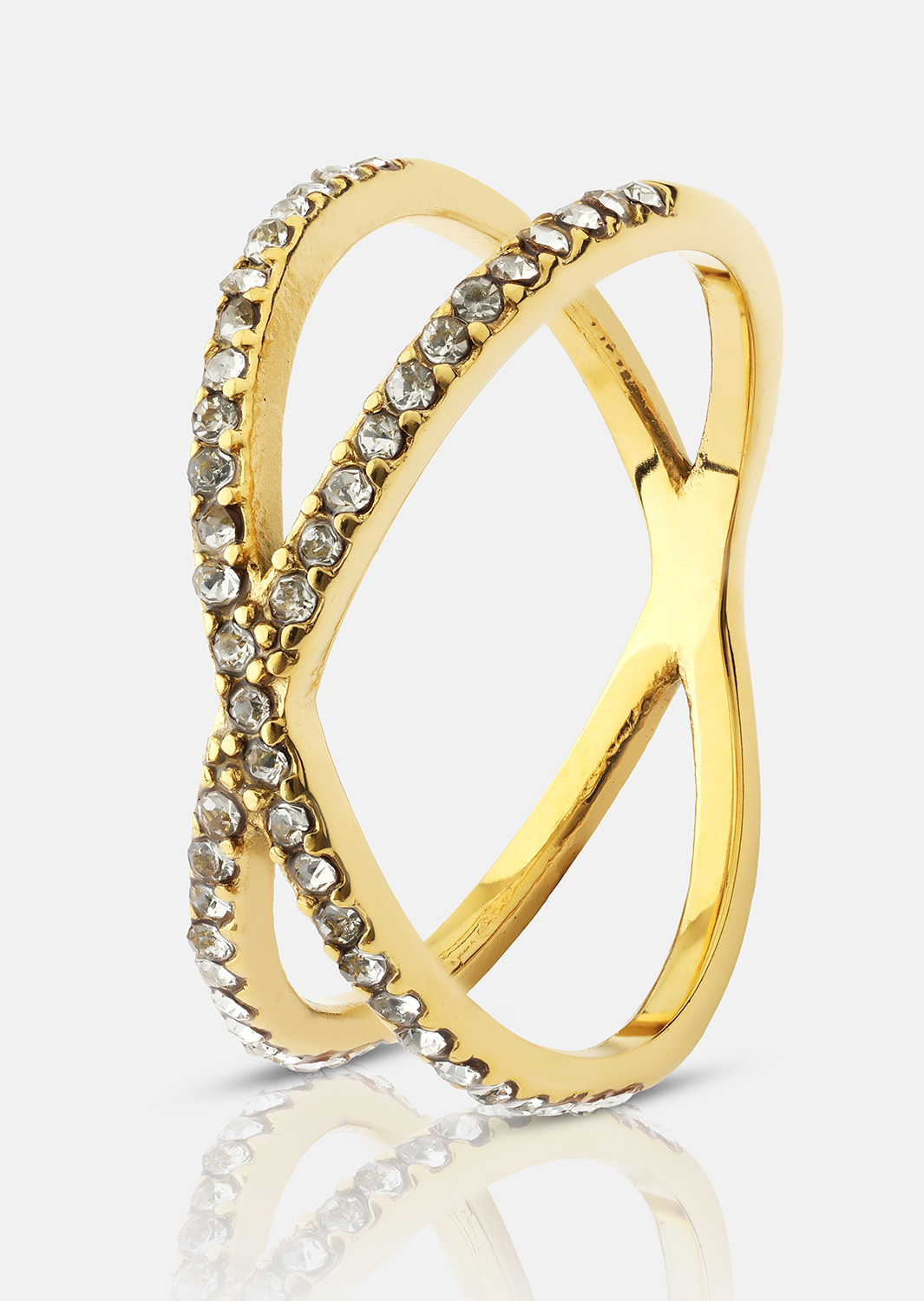 Sormus Sparkle X - 18k kultapäällysteinen