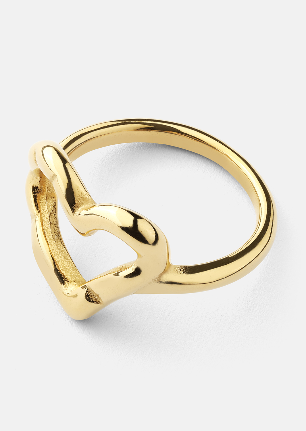 Sormus Heartbeat - 18k Kullattu