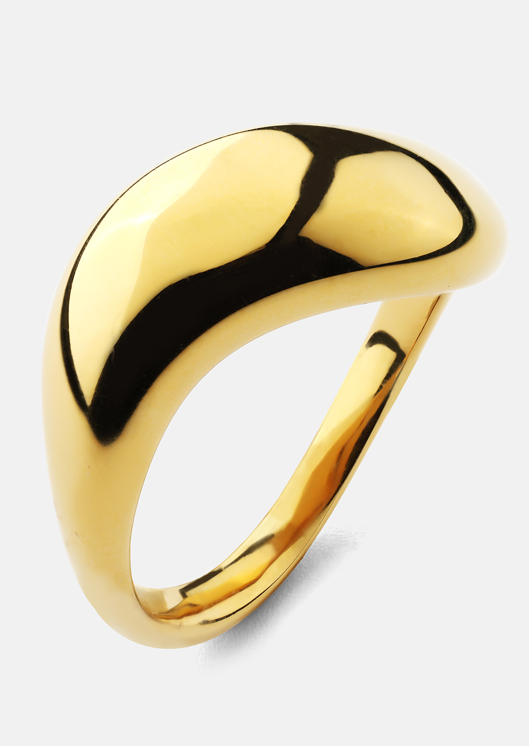 Sormus Soft Curve - 18k Kullattu