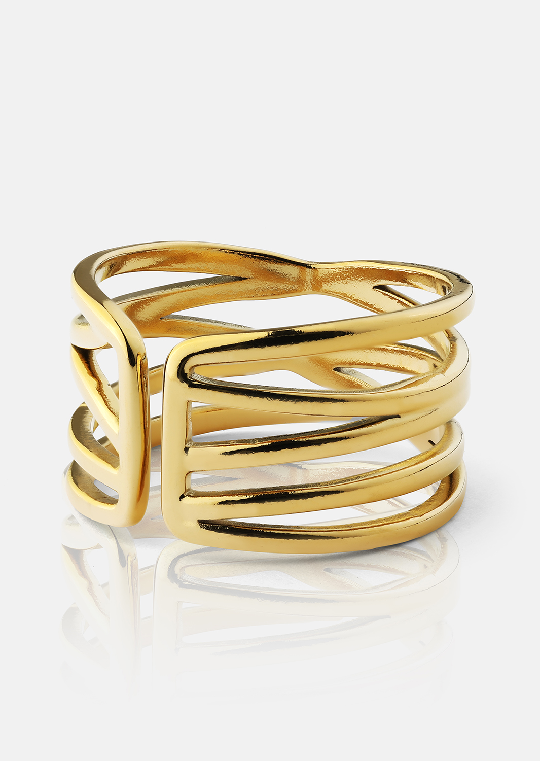Sormus Golden Maze - 18k Kullattu