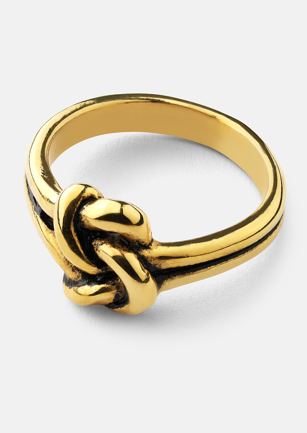 Sormus Knot - 18k kultapäällysteinen