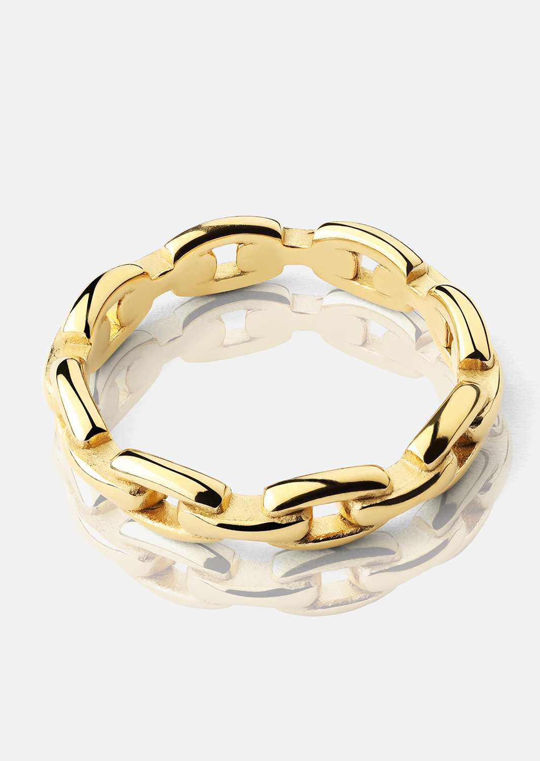 Sormus Bold Chain - 18K Kullattu