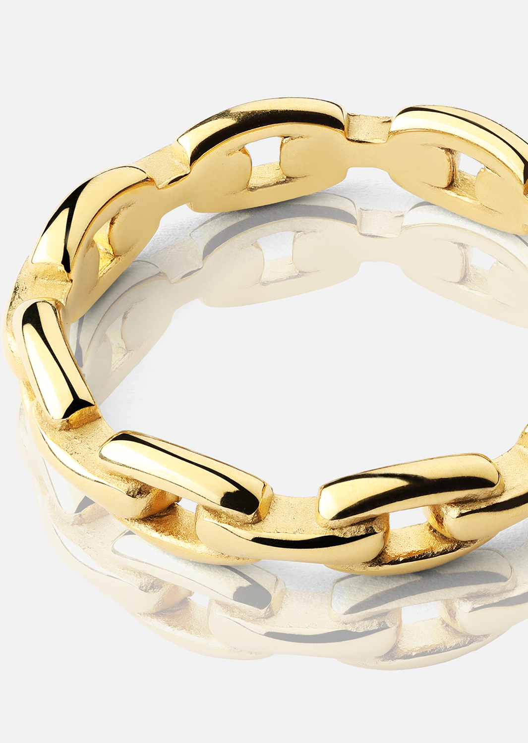 Sormus Bold Chain - 18K Kullattu