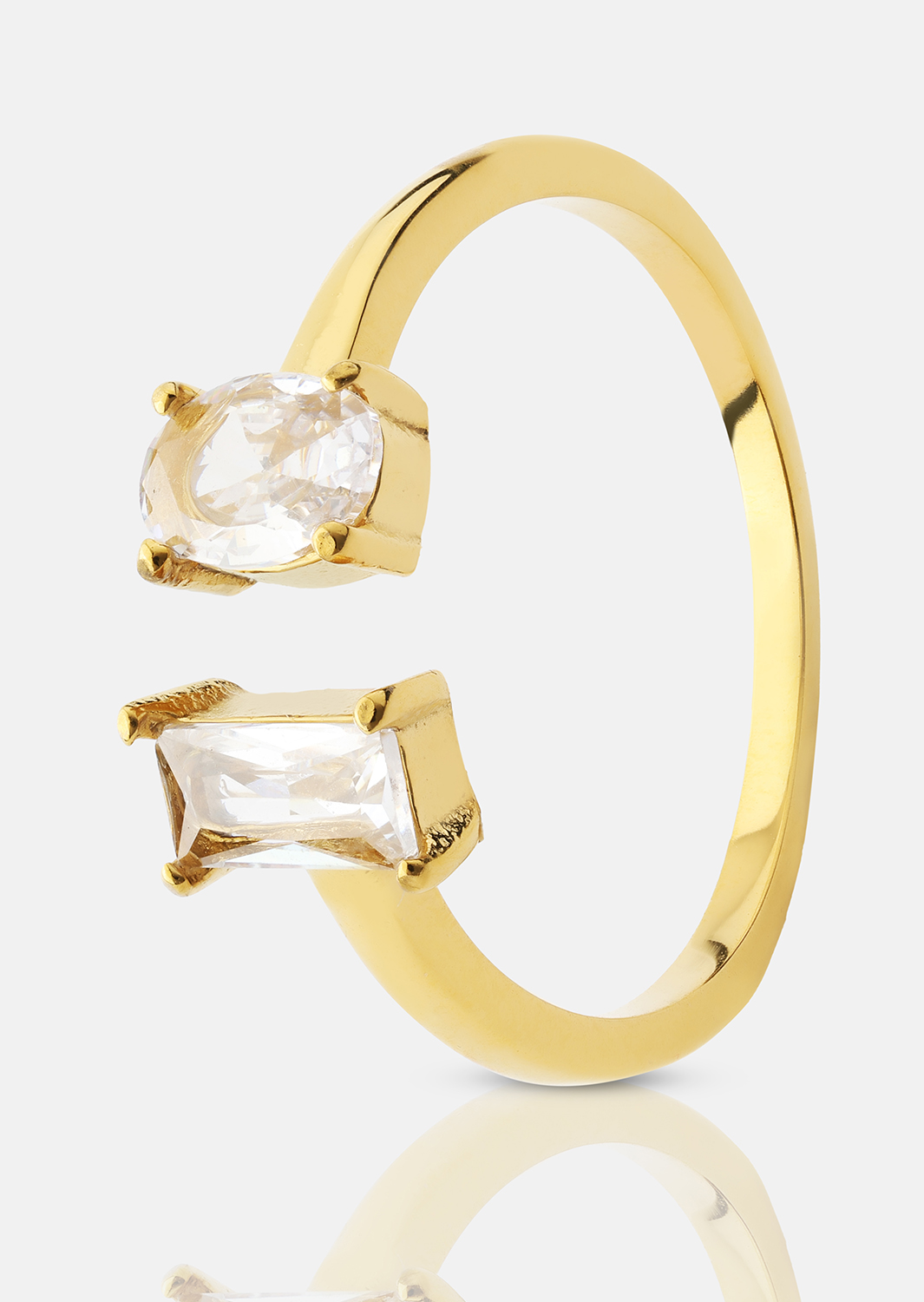 Sormus Duo Cut - 18k Gold Plated