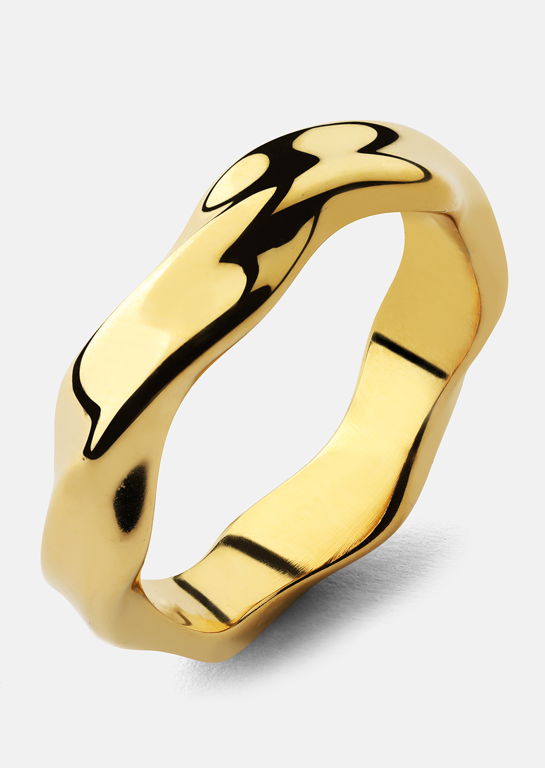 Sormus Flow - 18k Kullattu