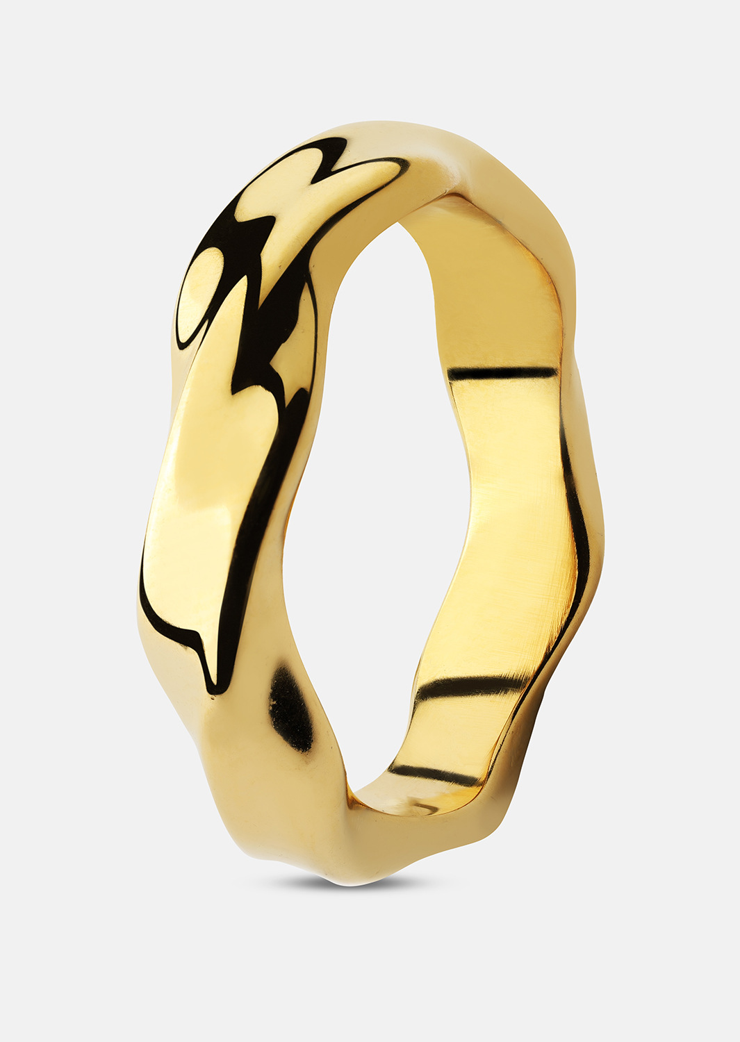 Sormus Flow - 18k Kullattu