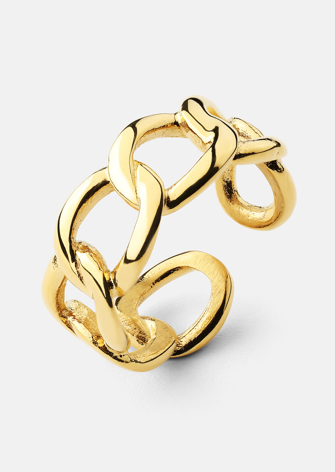 Sormus Bold Chain - 18K Kullattu