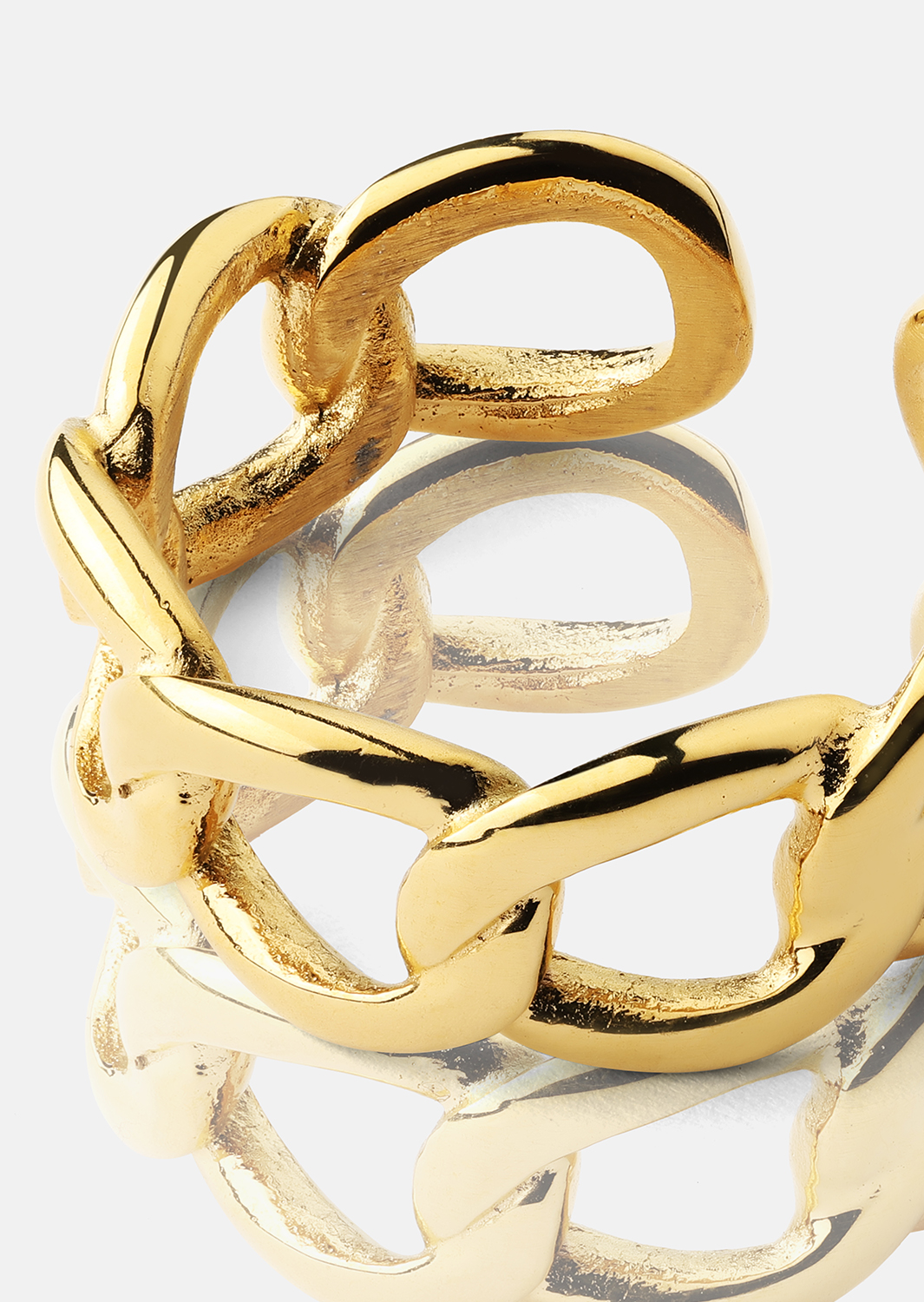 Sormus Bold Chain - 18K Kullattu