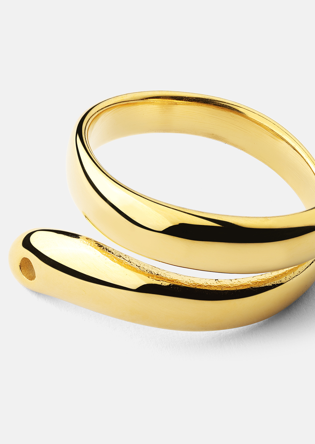 Sormus Wave - 18k Kullattu