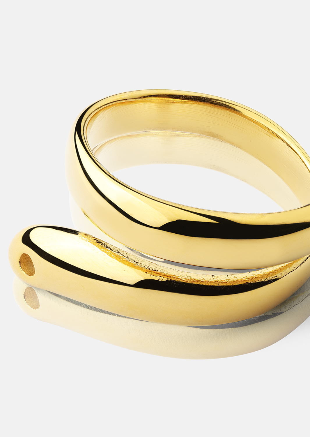 Sormus Wave - 18k Kullattu