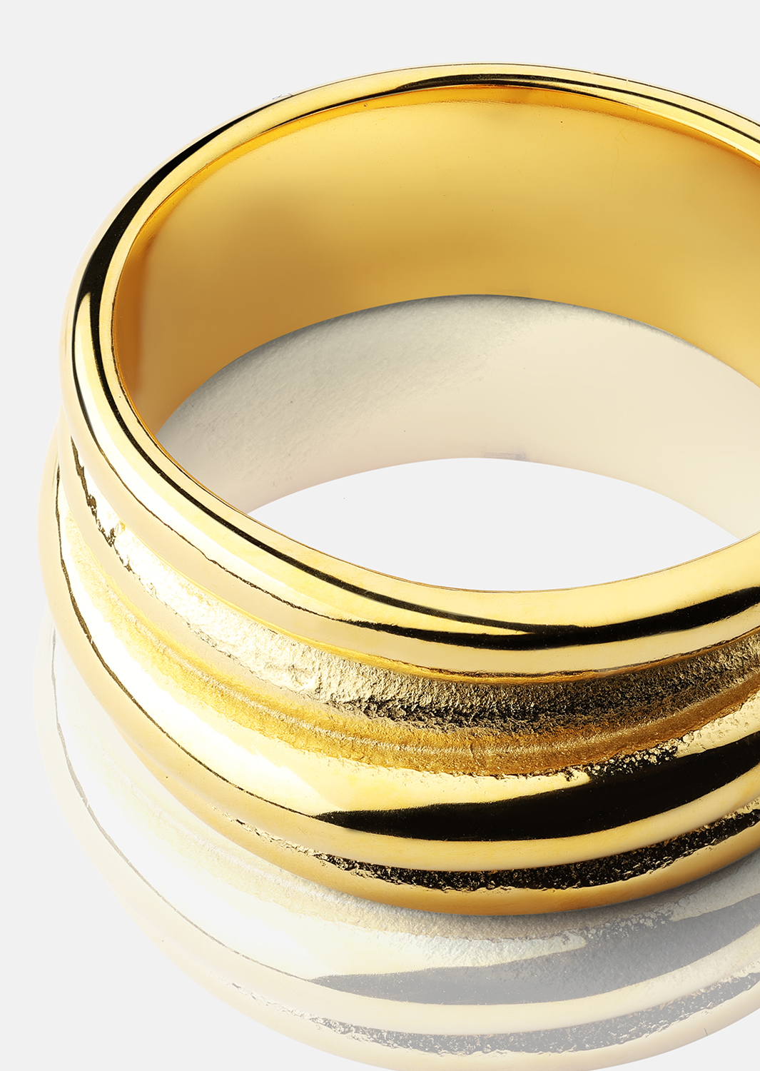 Sormus Aurora Bold - 18K Kullattu