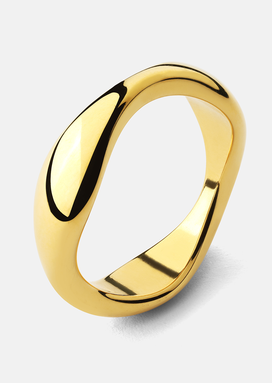 Sormus Organic Curve - 18k Kullattu
