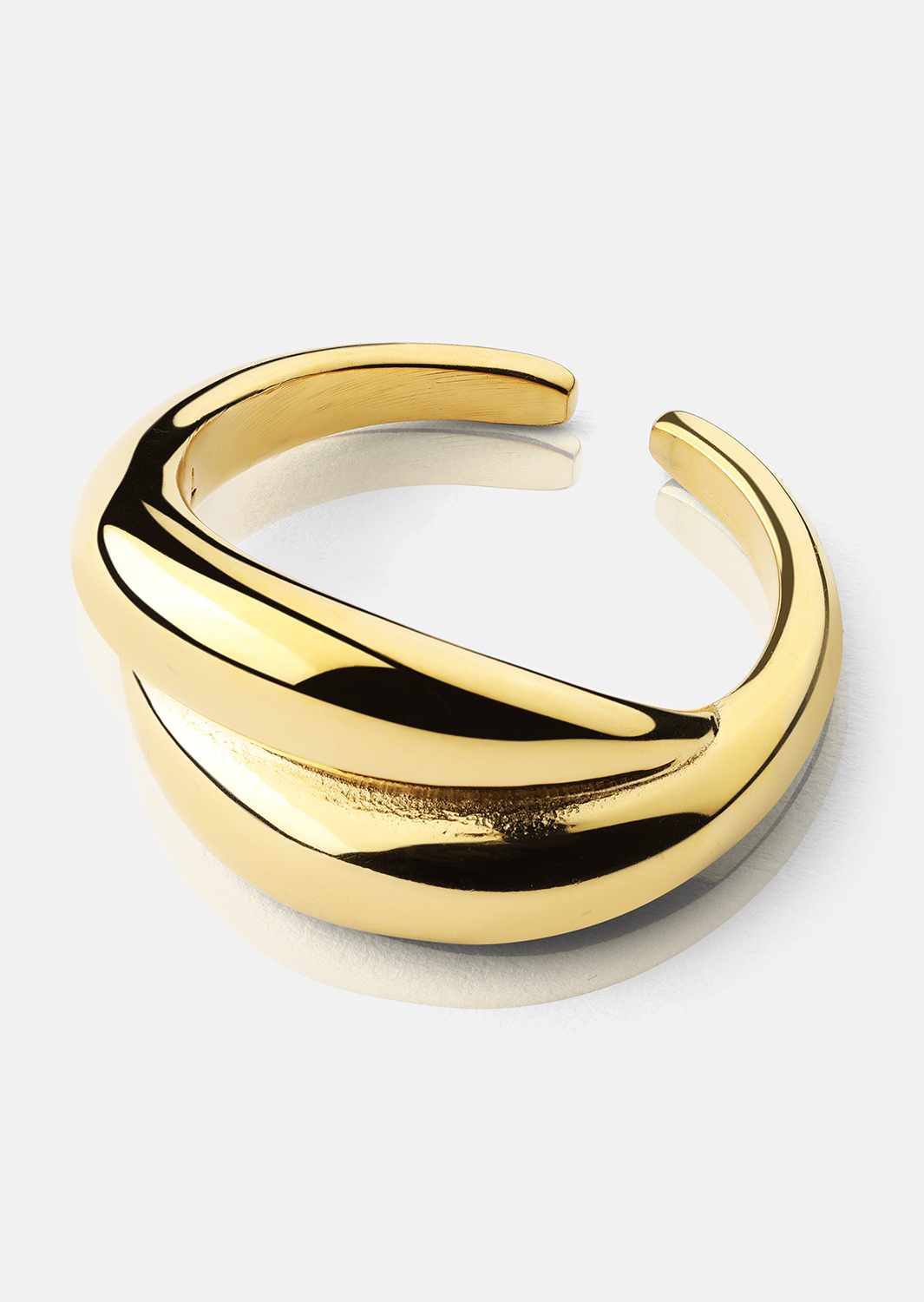 Sormus Wave Bold - 18k Kullattu